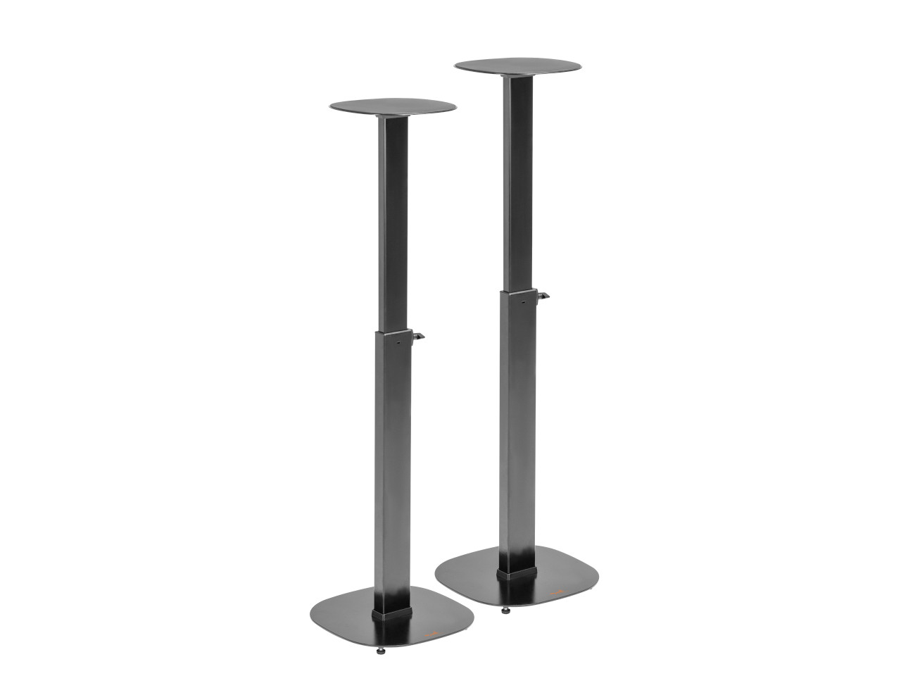 speaker stands, pedestal, metall, schwarz, verstellbare höhe