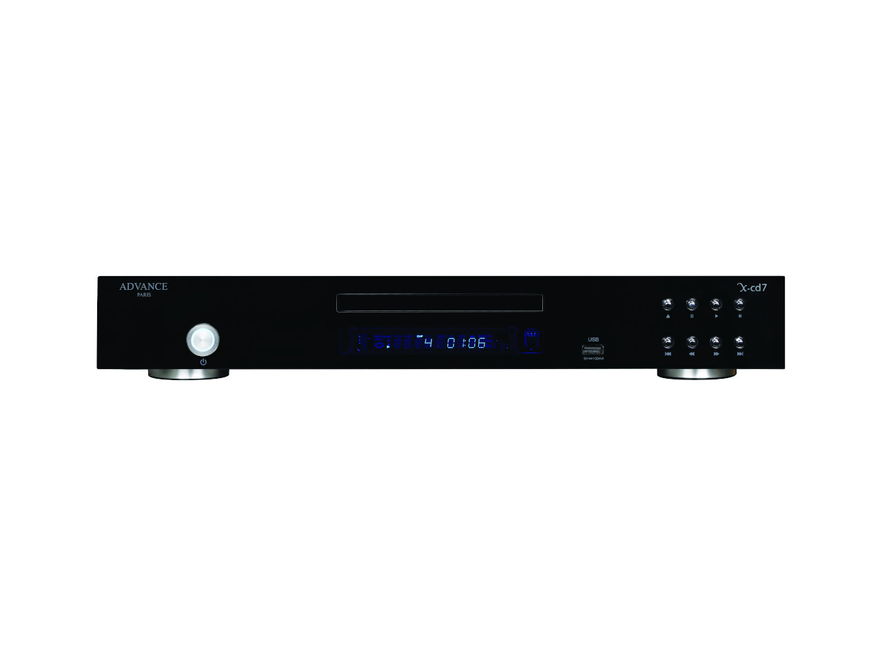 hi-fi, receiver, digital display, Tasten, USB-Anschluss