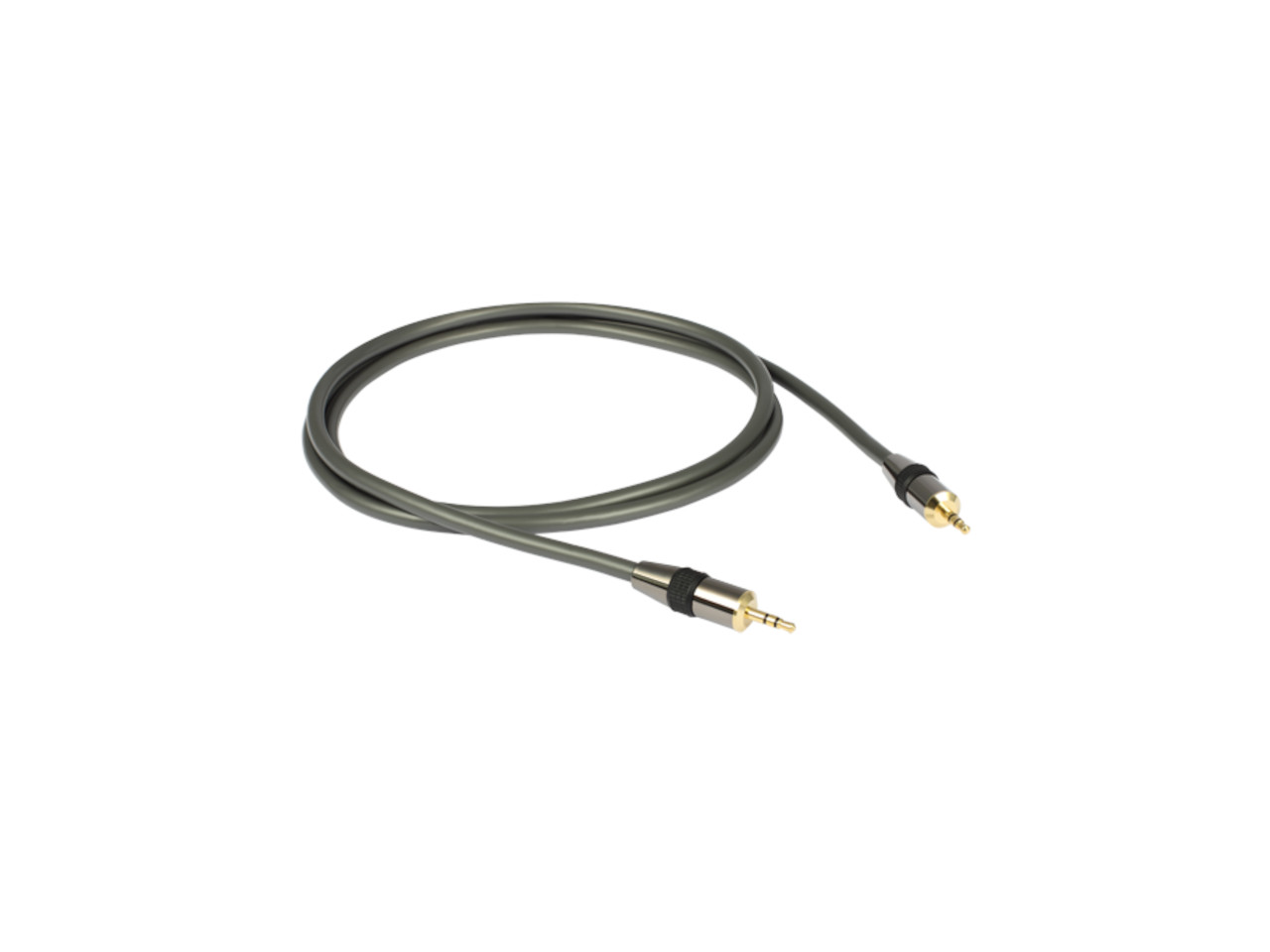 auxiliary cable, 3.5mm headphone jack, stereo audio, gold-plated connector, length cable