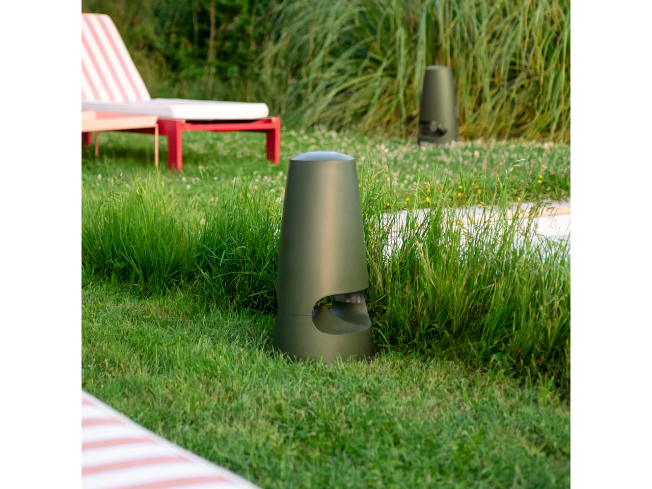 Gras, Rasen, Stuhl, Hinterhof, Lampe