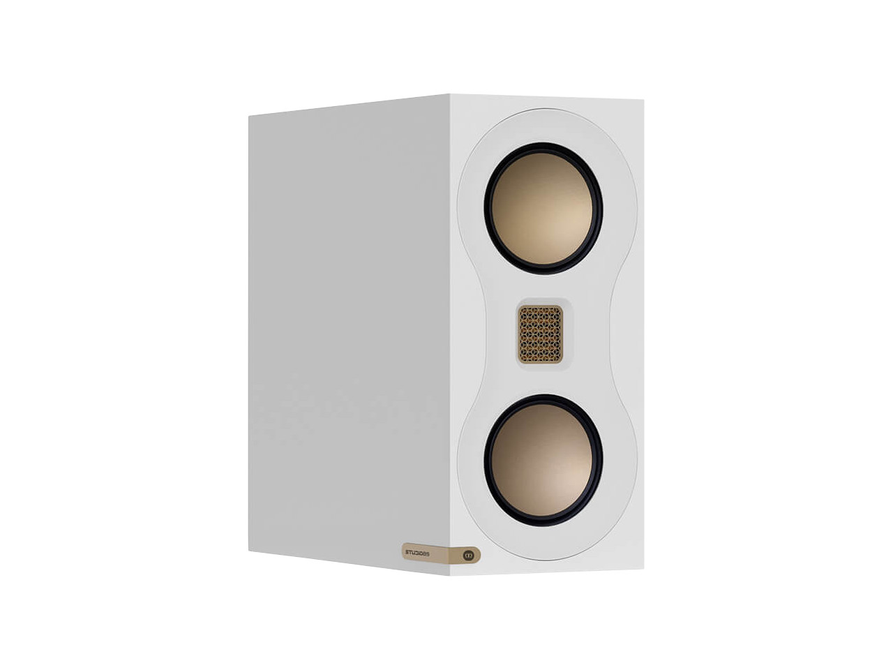 Standlautsprecher, HiFi-Lautsprecher, 2-Wege, Holz/Gold Akzente, Kammergrill?