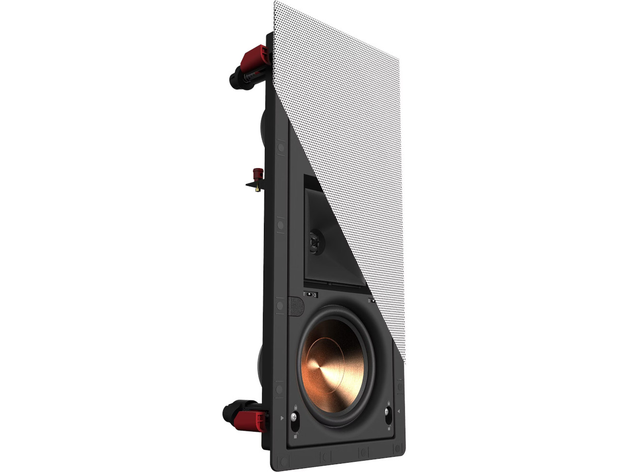 lautsprecher, subwoofer, künstlerisch, seite, gitter