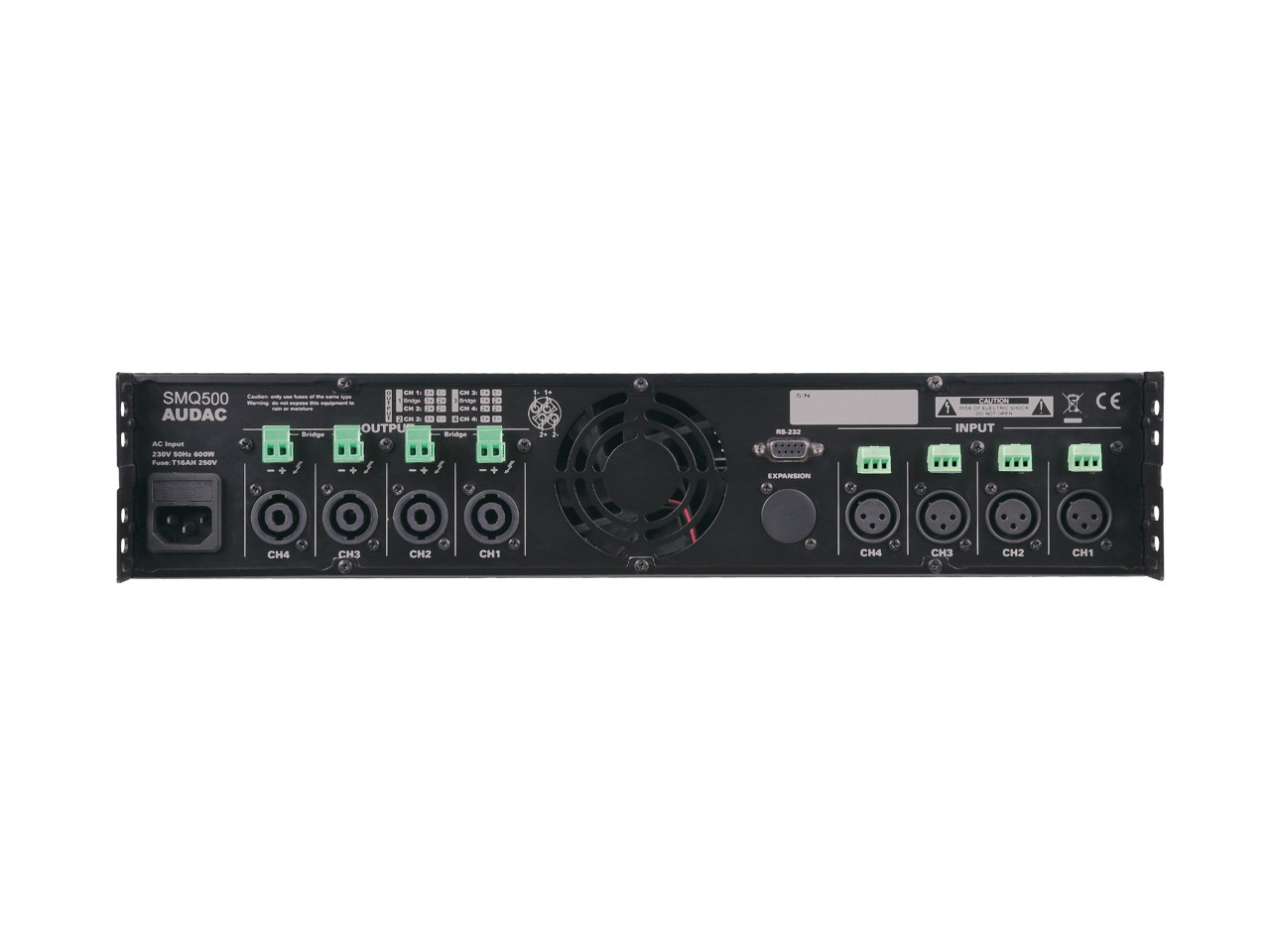 RACKMOUNT, Audio-Processor, Ausgänge, Lüfter, Anschlüsse
