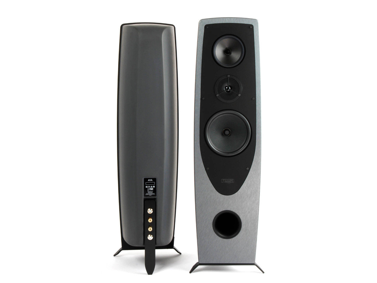 Lautsprecher, Standsystem, Klangbox, HiFi, Schwarz/Anthrazit