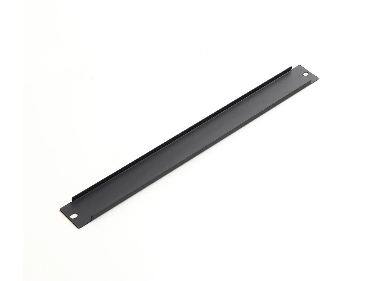 Rackenführung, Halterung, Metallstreifen, Montagebohrung, Schwarz
