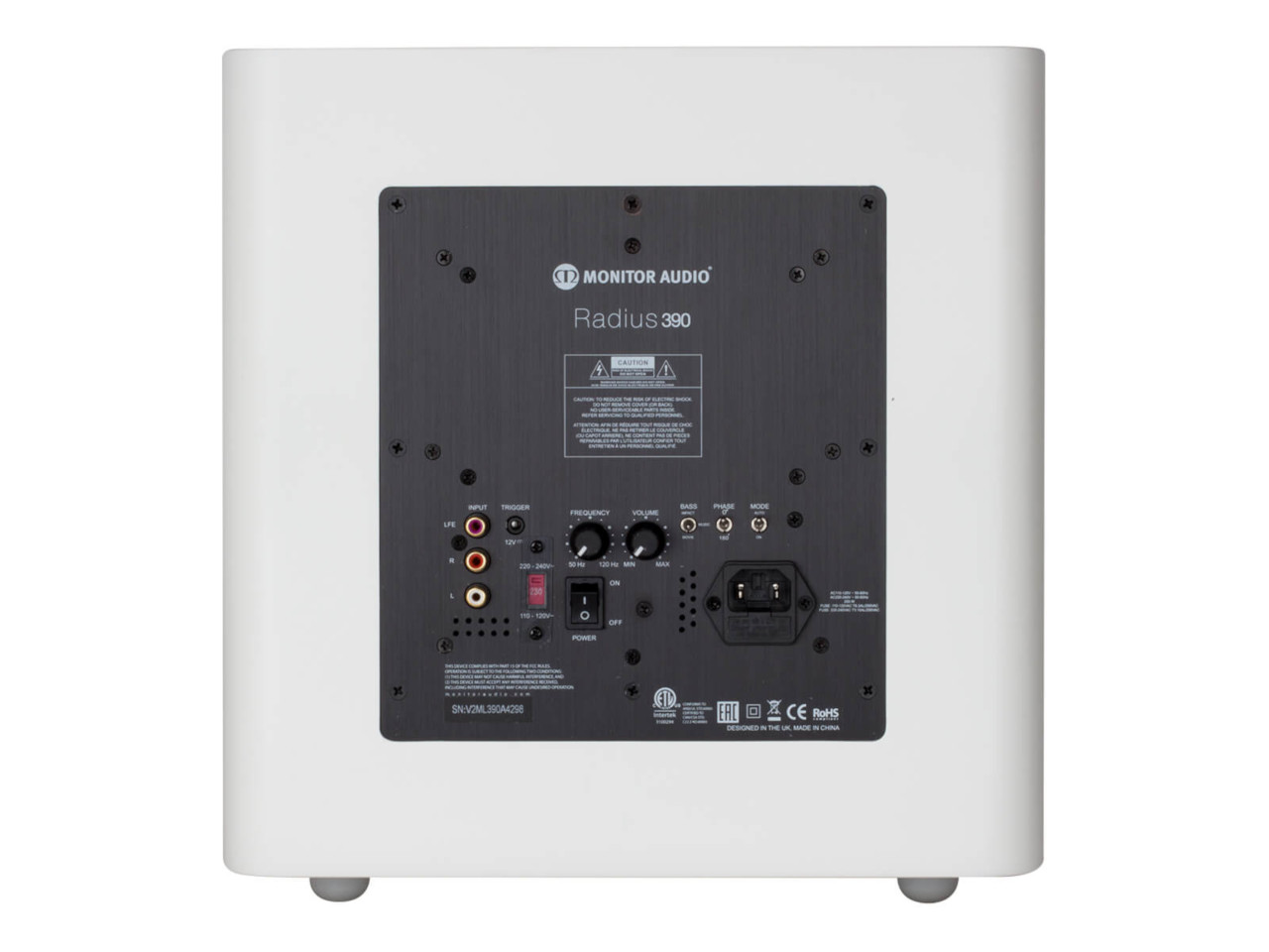Montor Audio Radius 390 Subwoofer Rückansicht