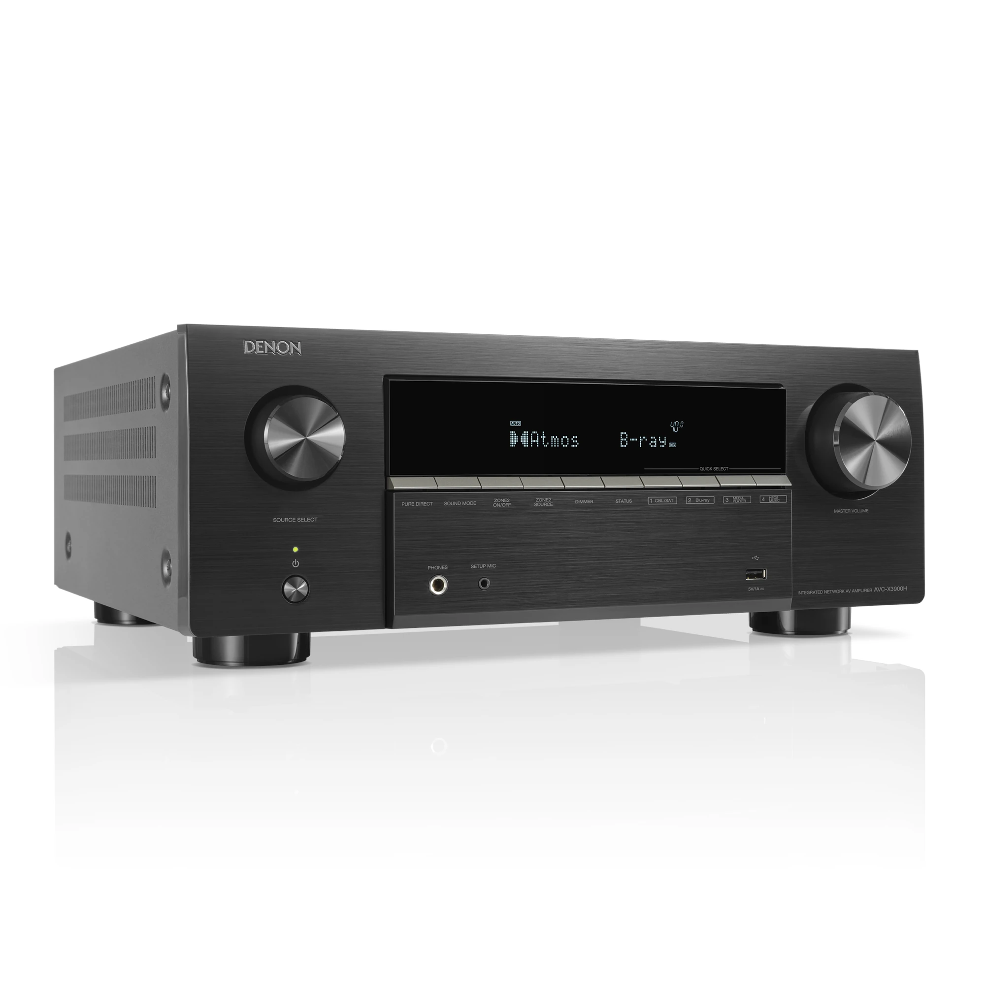 hi-fi, stereo, Verstärker, schwarz, digitalanzeige