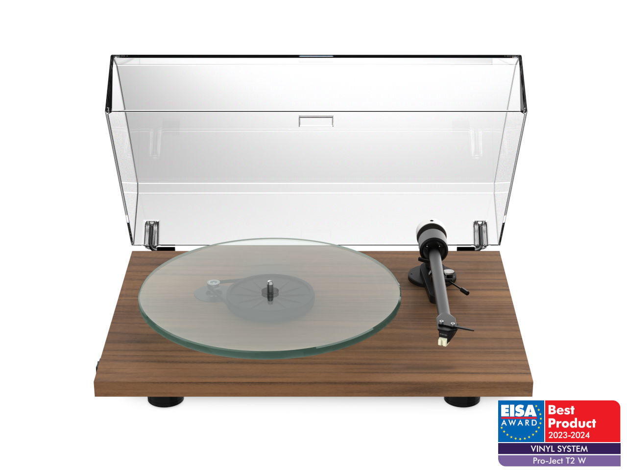 Platte, Turntable, Vinyl, Holzunterlage, Klarsichtdeckel