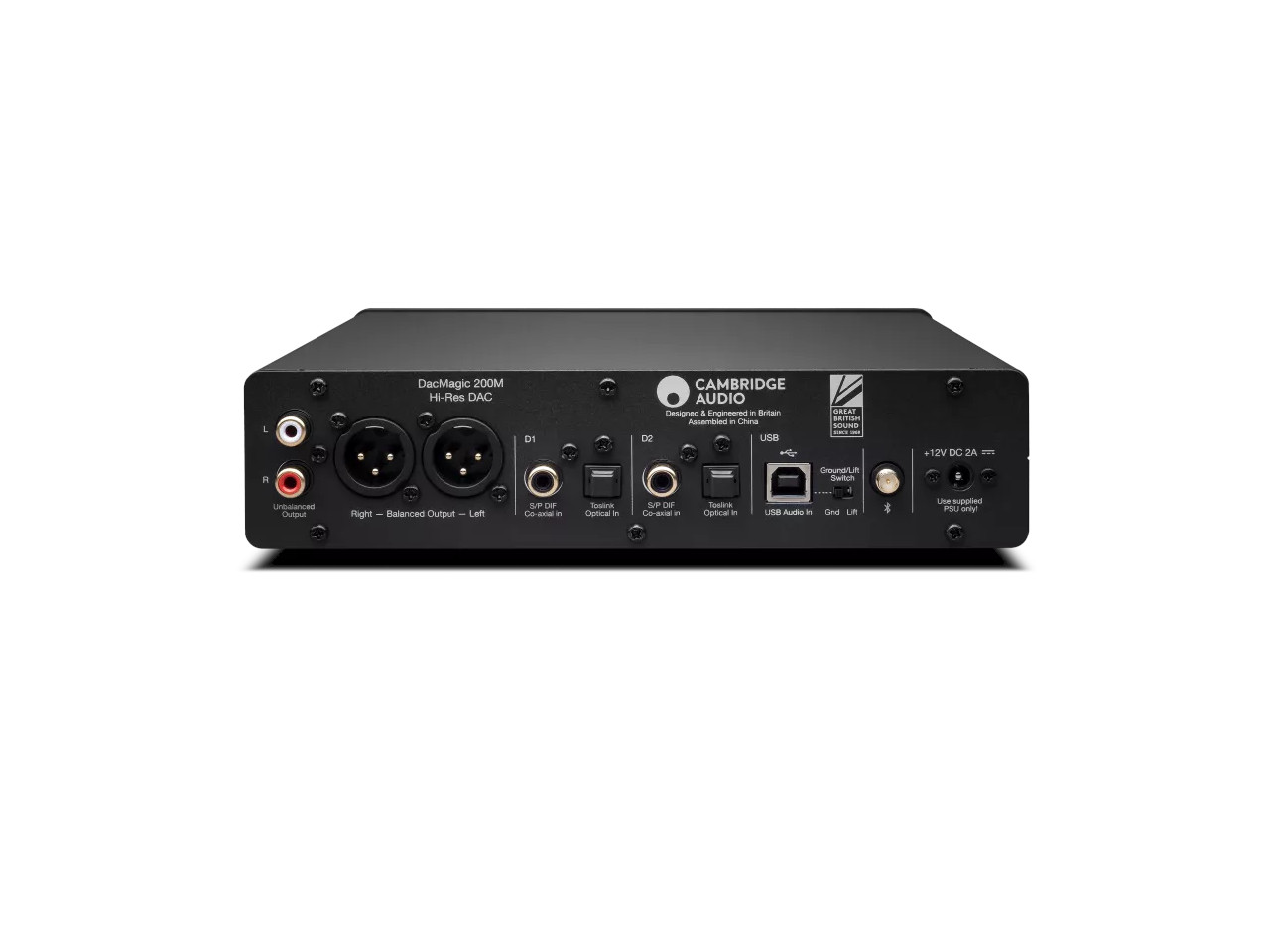 DAC, Hi-Res DAC, Stereoausgang, USB, Stromversorgung