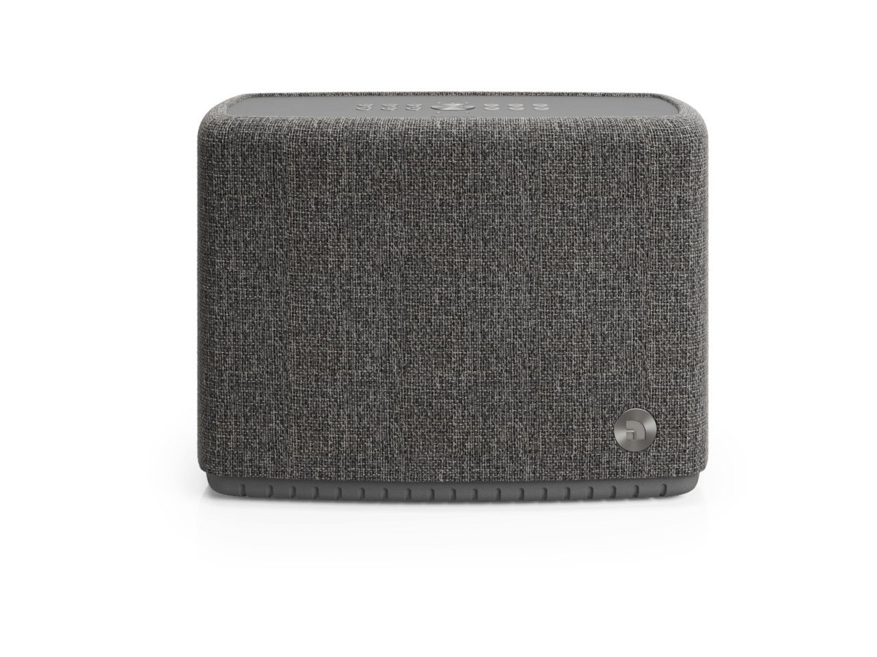 Lautsprecher, Bluetooth, Wollstoff, Kugel, Grau