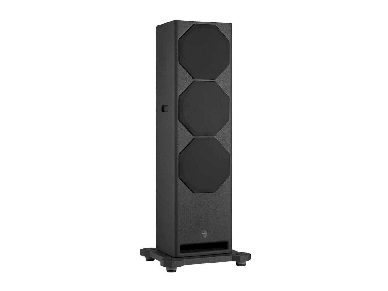 lautsprecher, standlautsprecher, 3-wege, schwarz, bodenständerplatte