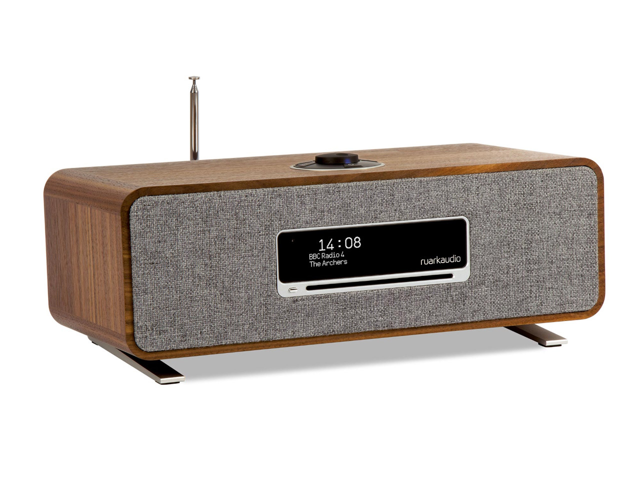radio, holz, stoff, anzeige, antenne