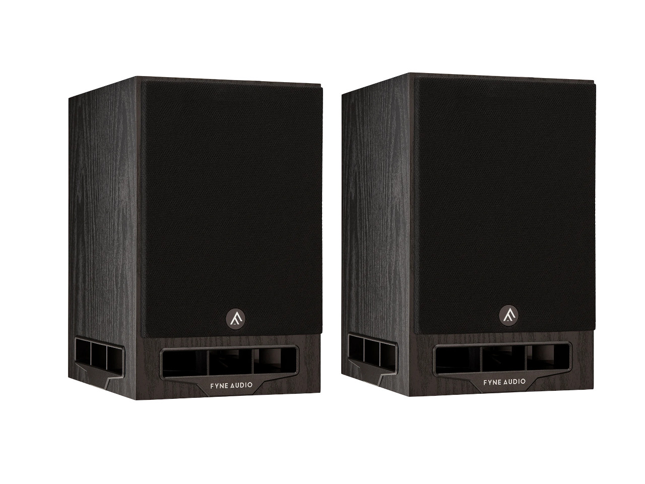 Lautsprecher, 2er-Set, Holzoptik, Schwarz, Basslautsprecher