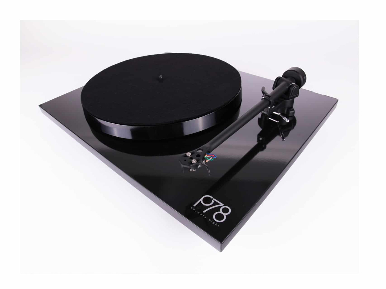 Plattenspieler, Turntable, Schwarz, Tonarm, Pitch-Teller