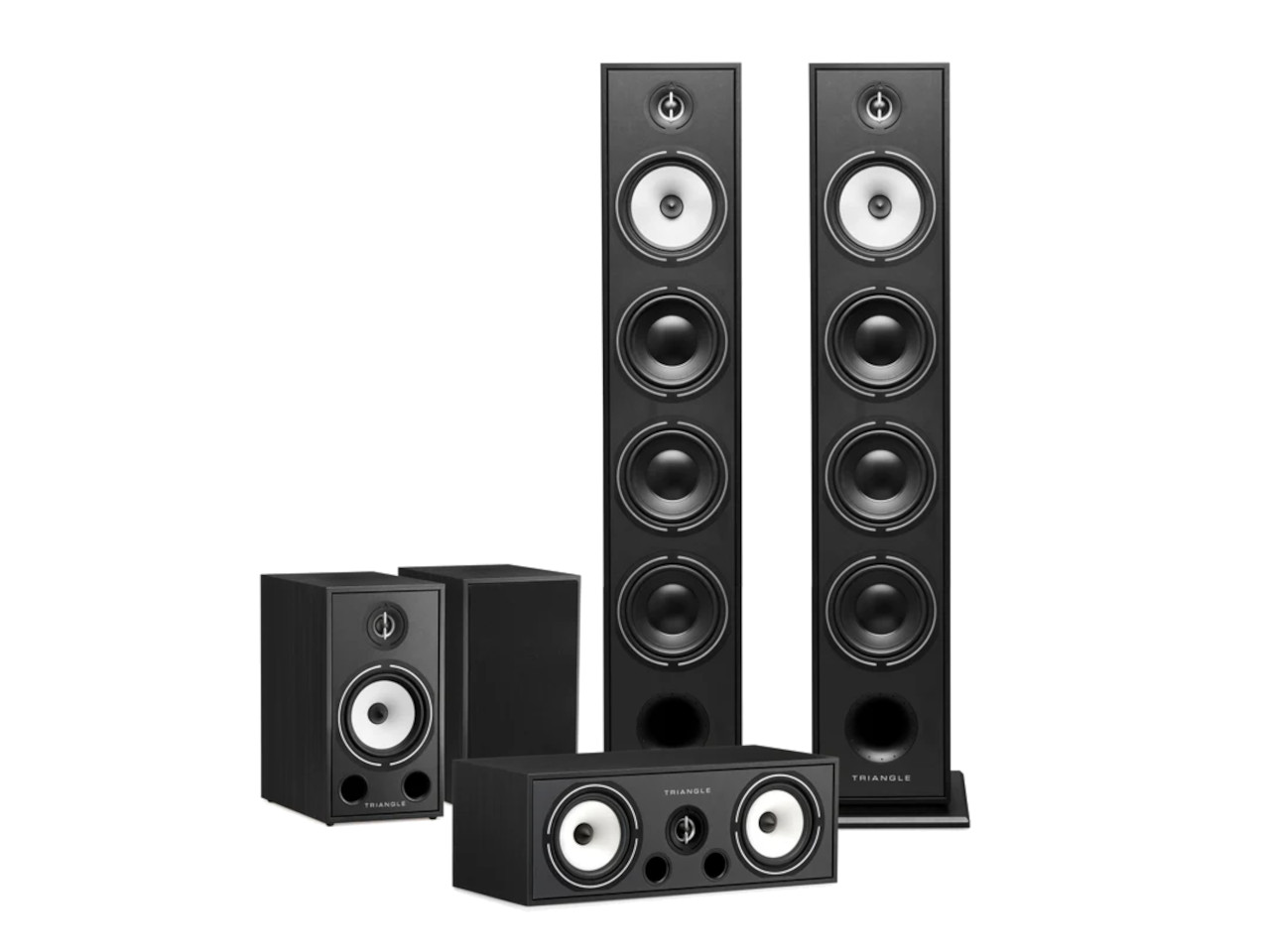 sprecher, standlautsprecher, 3-wege, stereo-system, schwarz
