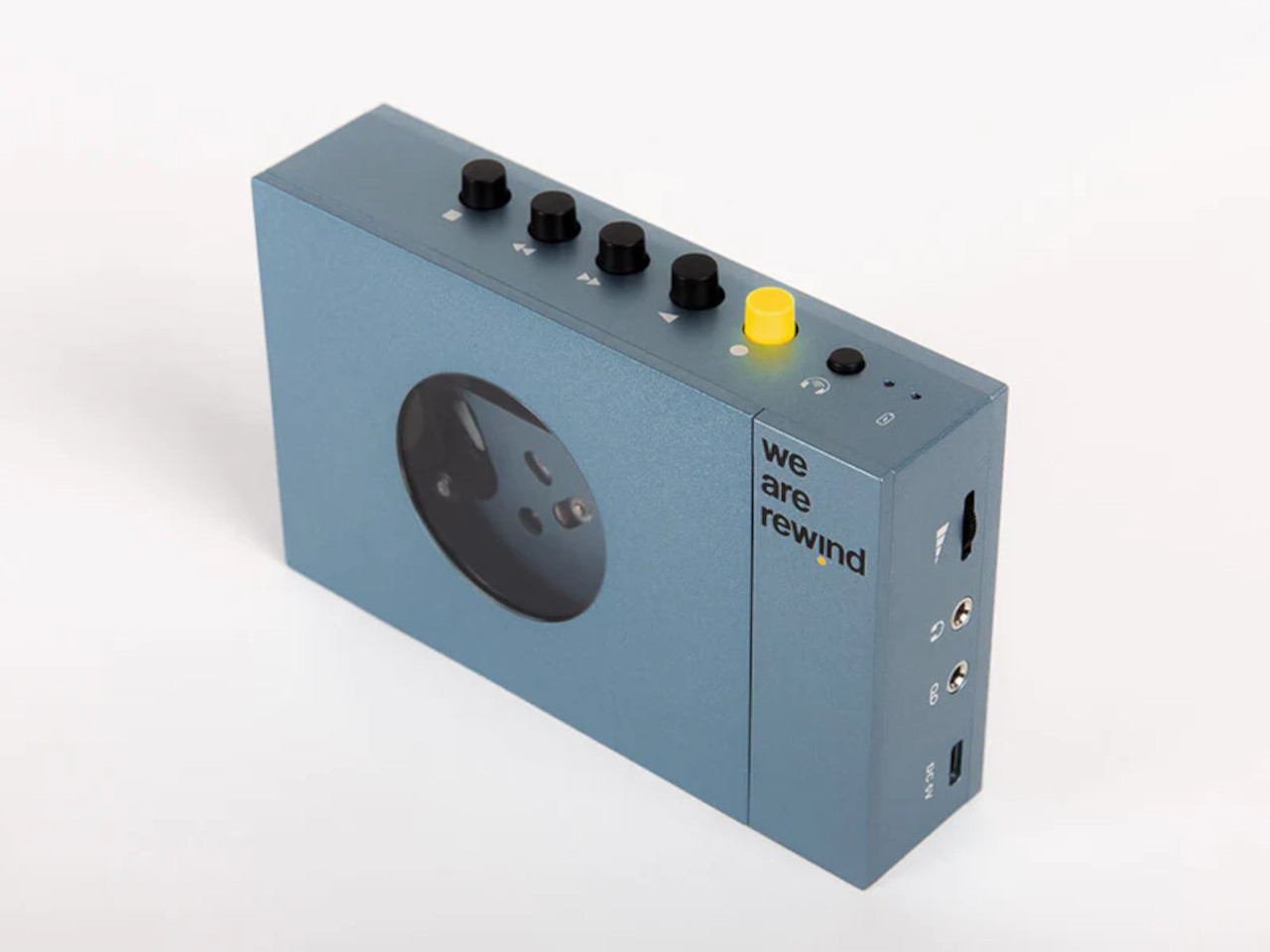 Bluetooth, Lautsprecher, Kompakt, Blau-Grau, Anschlussbox