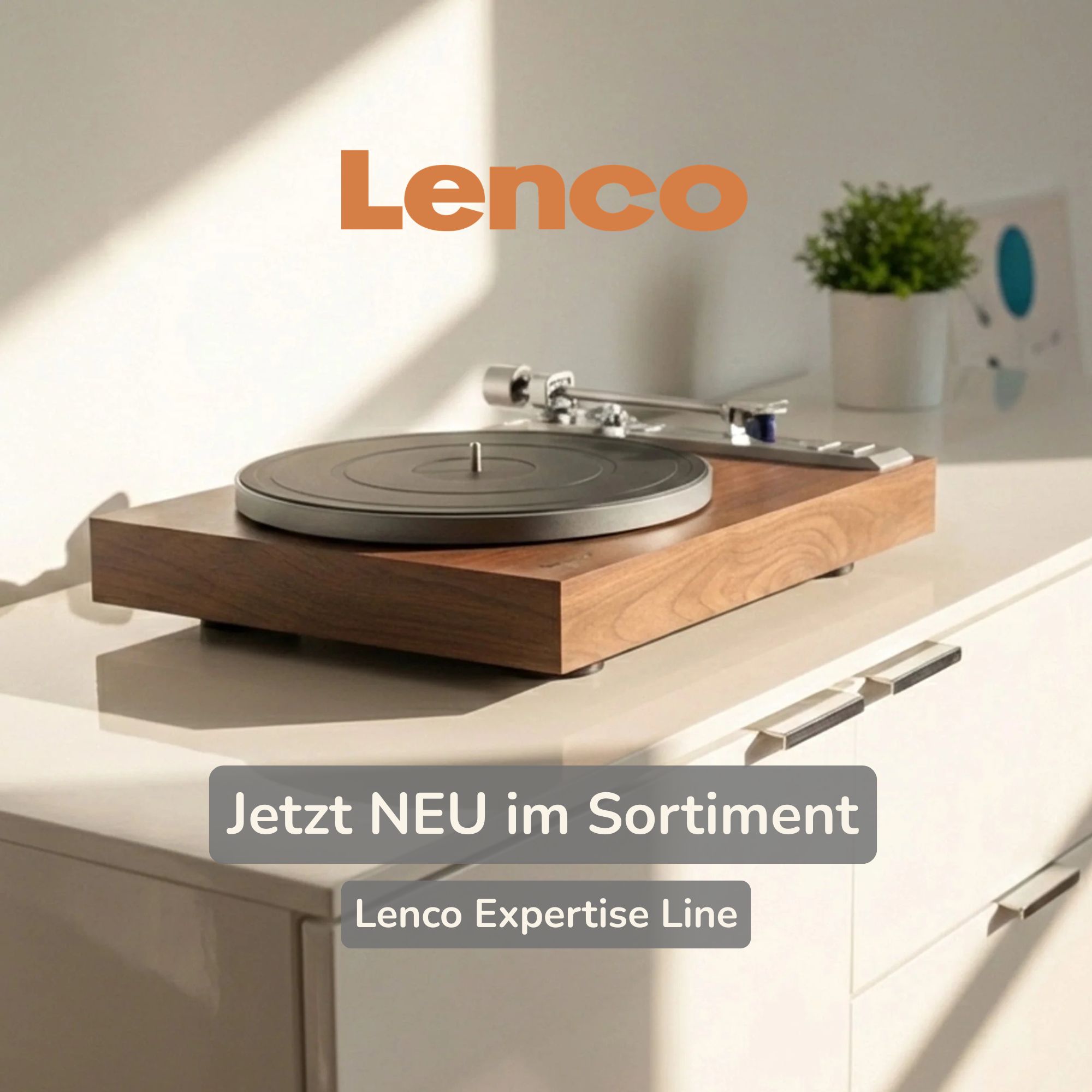 Plattenspieler, Turntable, Holzplatte, HiFi, Dekor