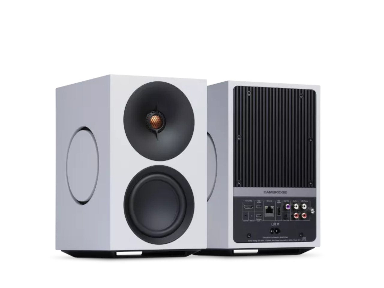 Studio Monitor, Speaker Kit, Active Subwoofer, White Speaker, Cambridge back panel