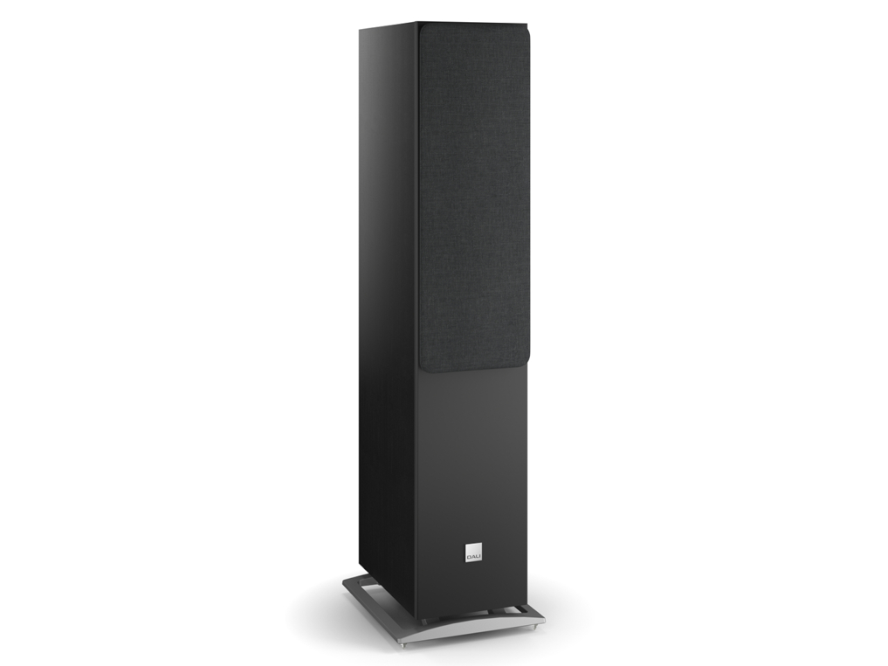 Stand audio, Lautsprecher, freistehend, grau, Stofffront