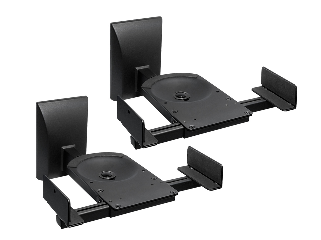 monitorarm, dualarms, vesamount, schwarz, verstellbar