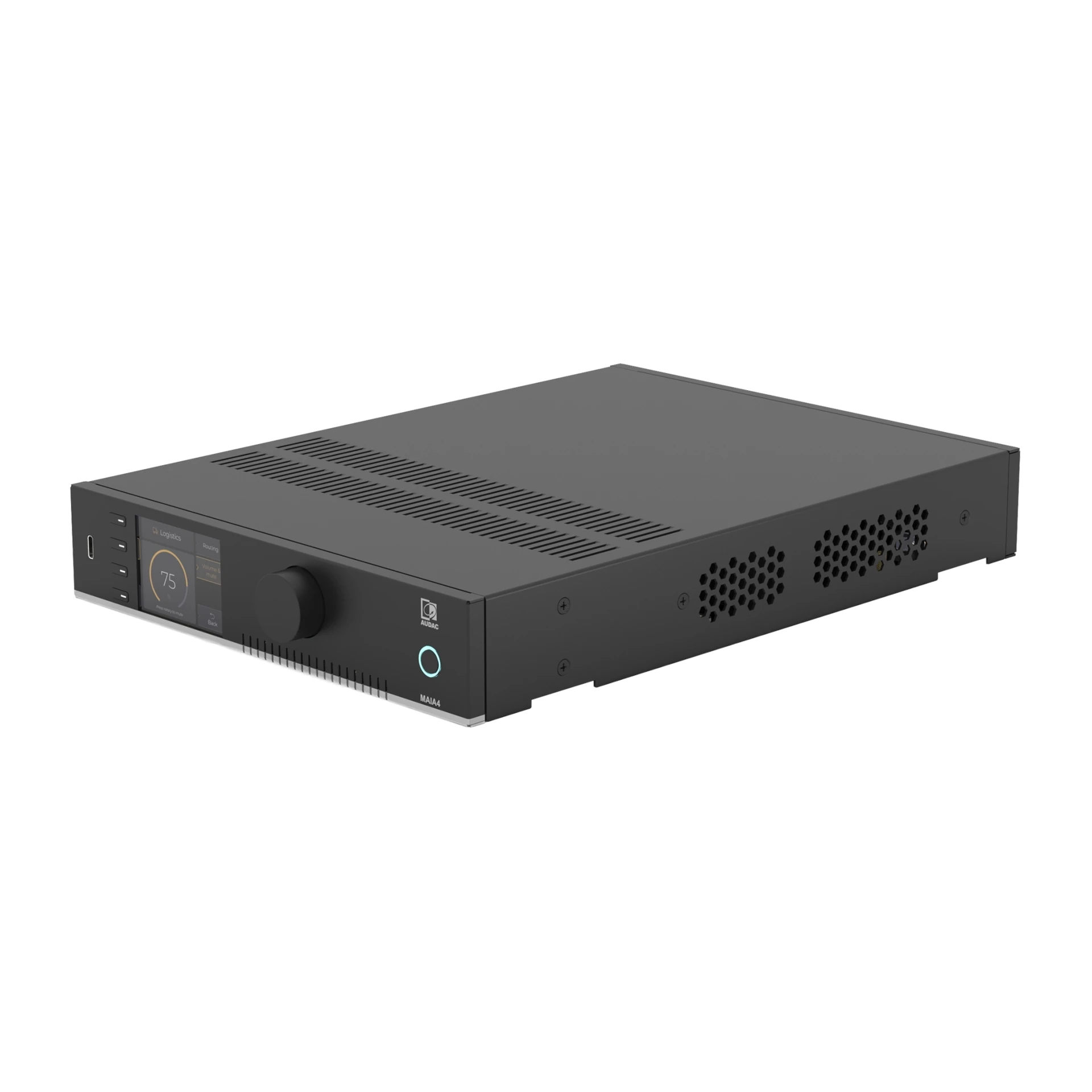 rack-mount, audio-interface, DAC, schwarz, studio-gear