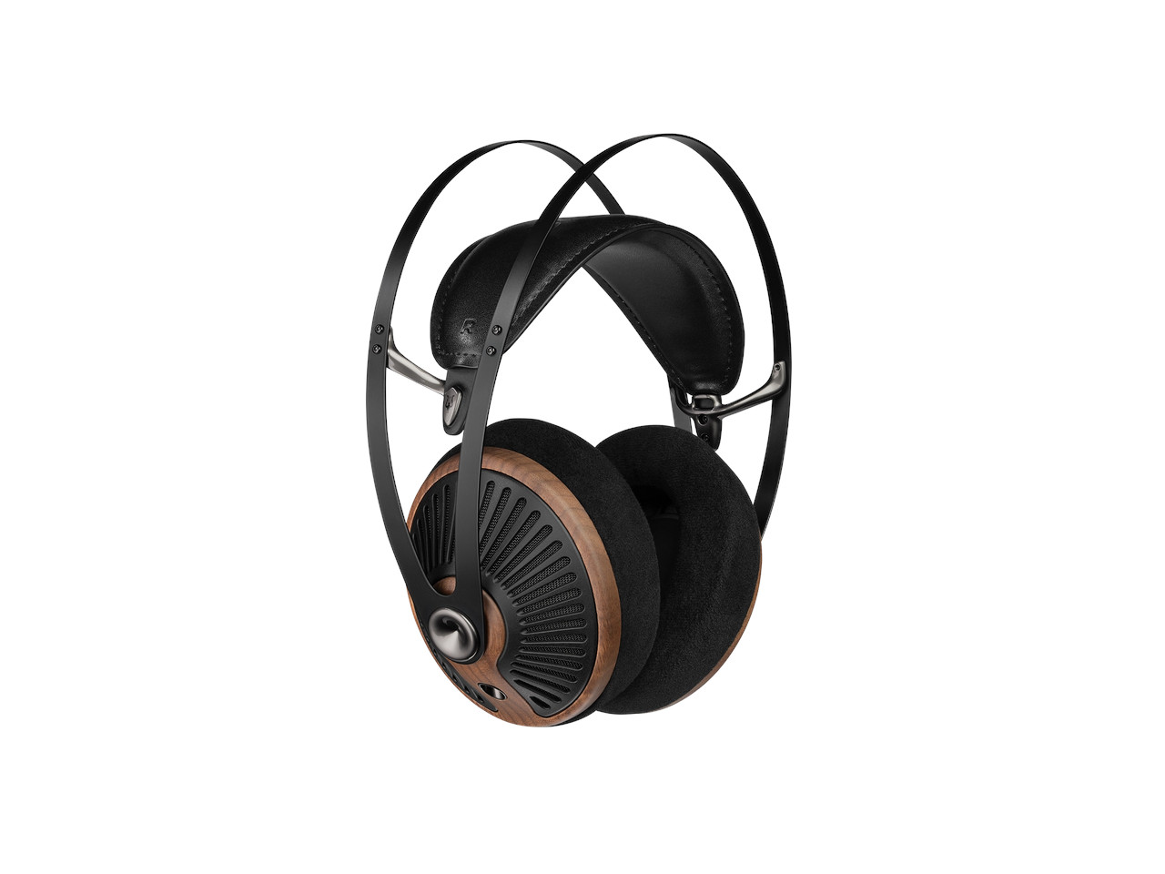 kopfhörer, over-ear, holzoptik, metall, riemenkabel