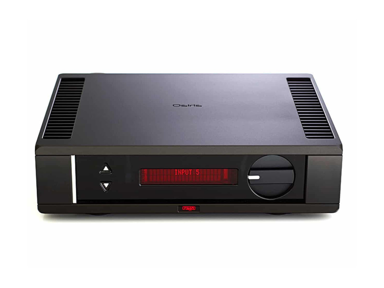 AV-Empfänger, Rackmontiert, Schwarz, roter Bildschirm, Drehknopf