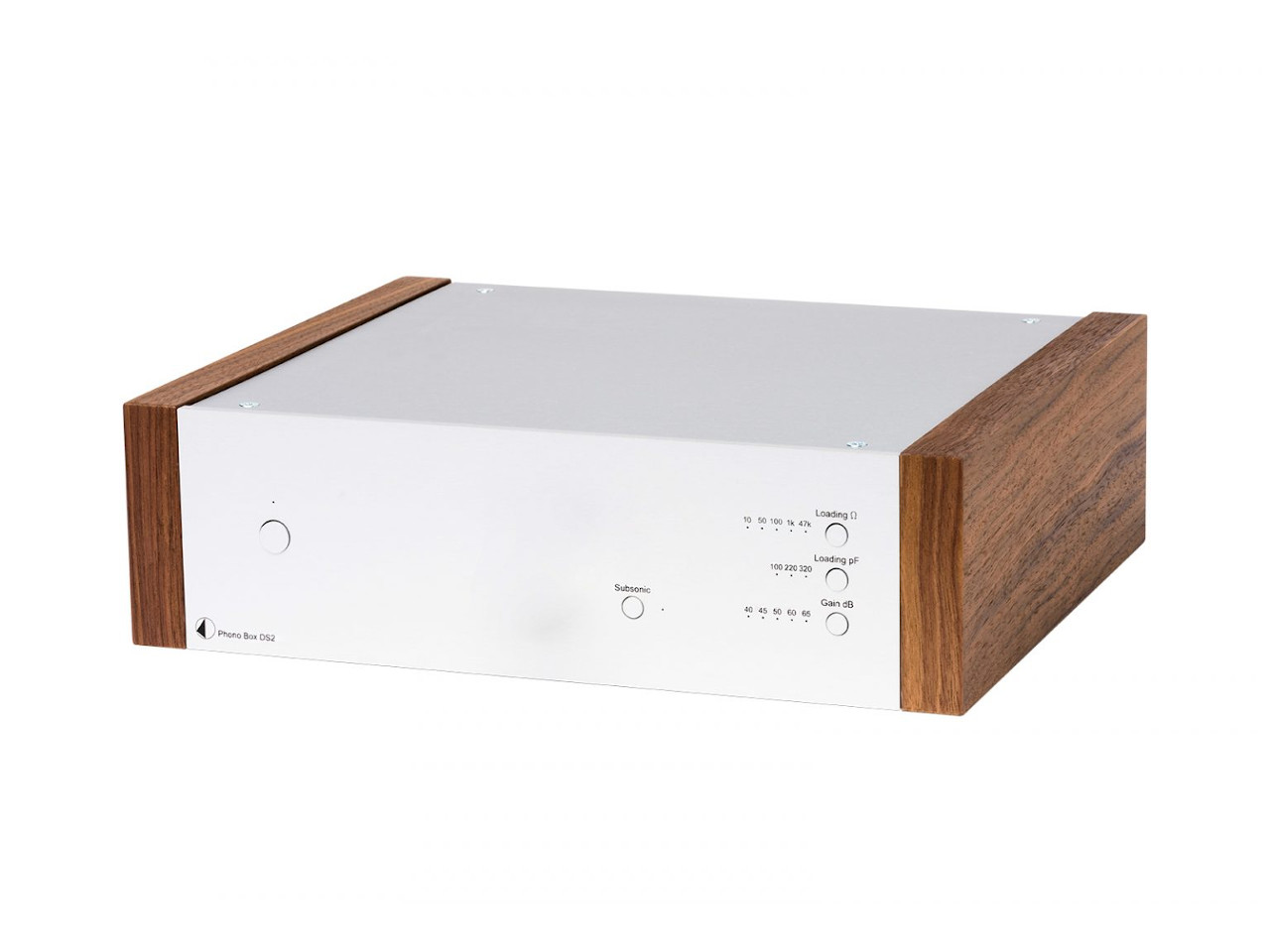 Pro-Ject Phono Box DS2 Silber / Walnuss