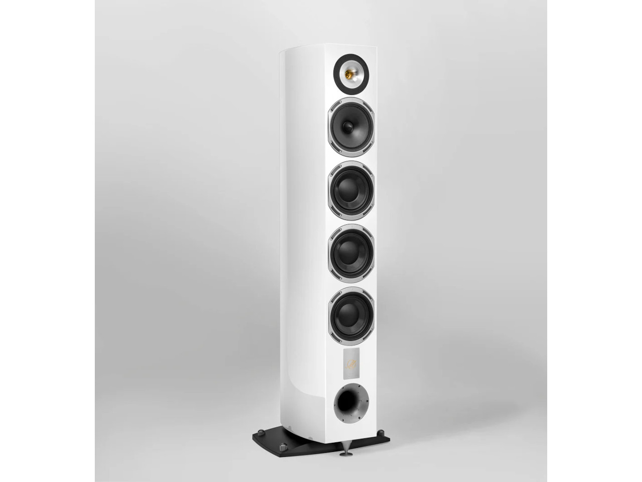 Lautsprecher, Standlautsprecher, 5-Wege, weiß, Hochglanz