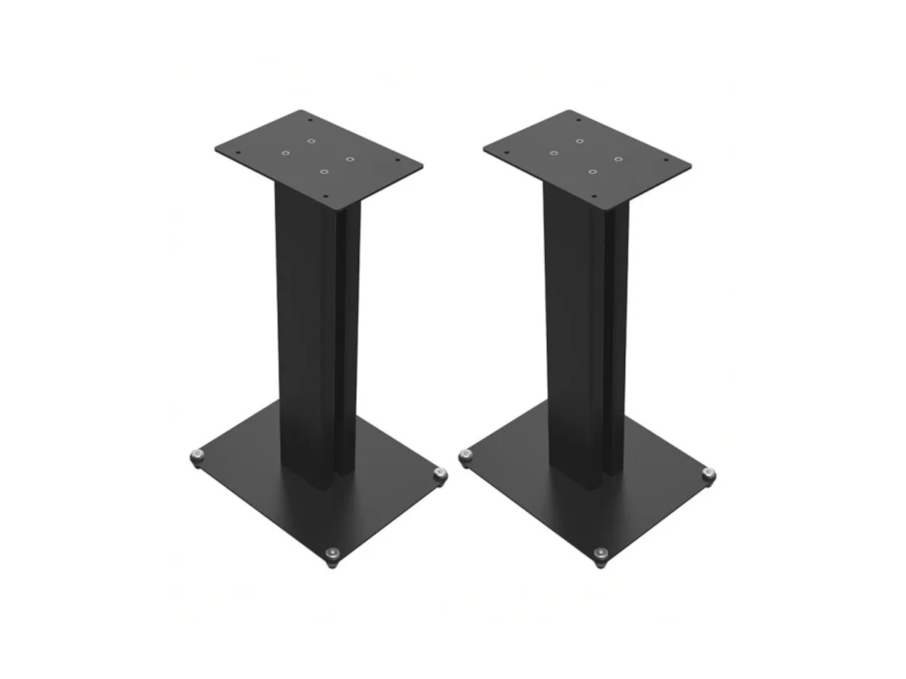 Standfüße, Tischbeine, Metall, Schwarz, Plattenoberteil