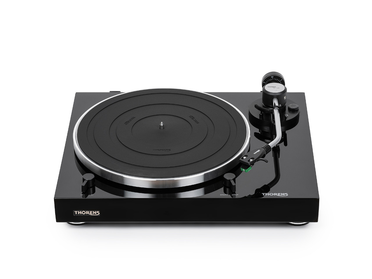 Plattenspieler, Turntable, Schwarz, Tonearm, Tonabnehmer