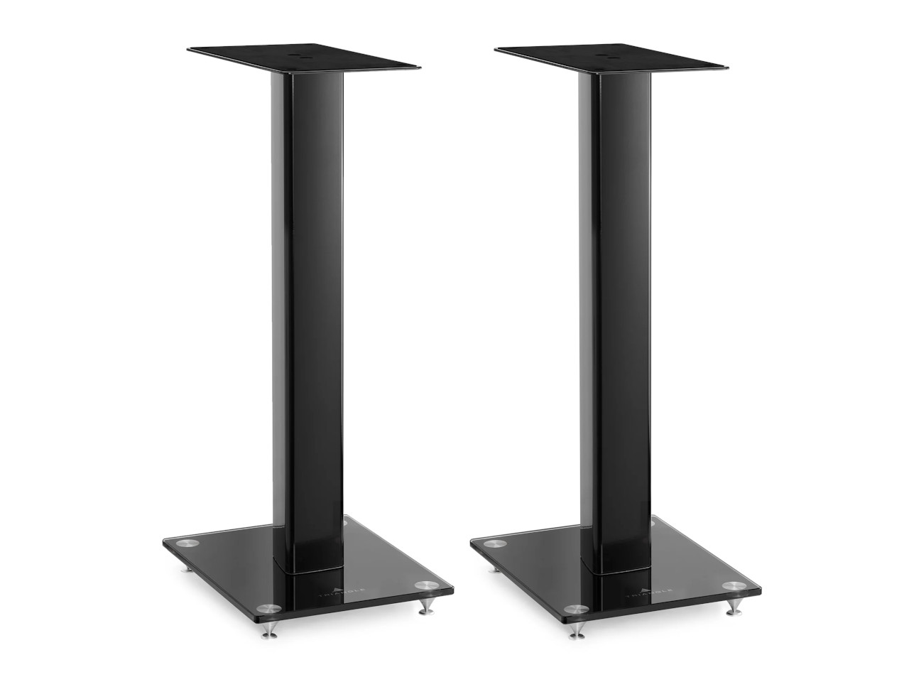 Standfüße, Lautsprecherständer, Metall, Schwarz, Spikes/Gleiter