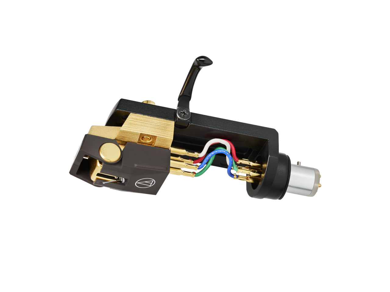 Phono-Kassette, Phono-Kartusche, Platten-Spieler Abtastsystem, Goldkontakte, Stecker