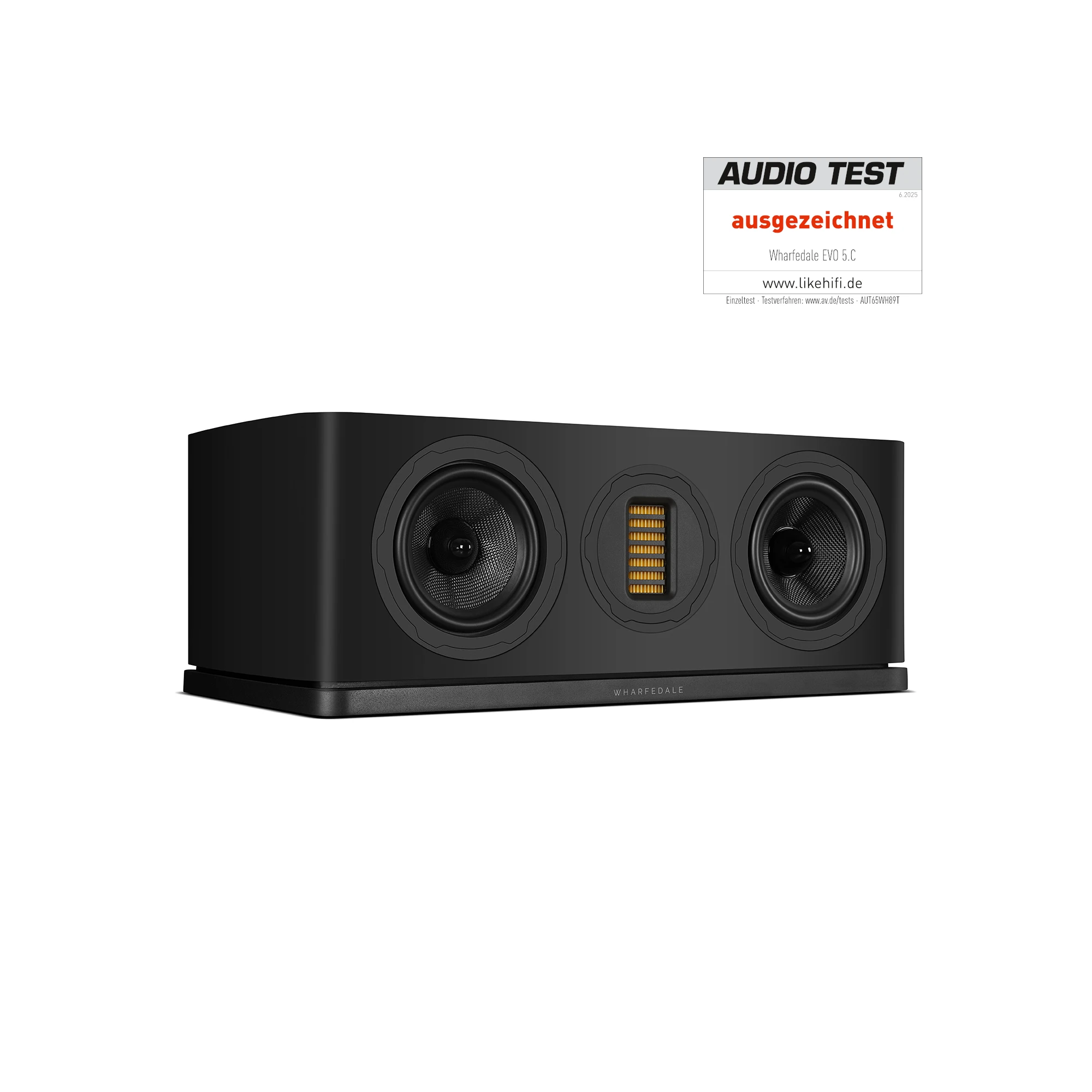 Lautsprecher, Soundbar, Centerlautsprecher, Schwarz, zwei Tieftöner