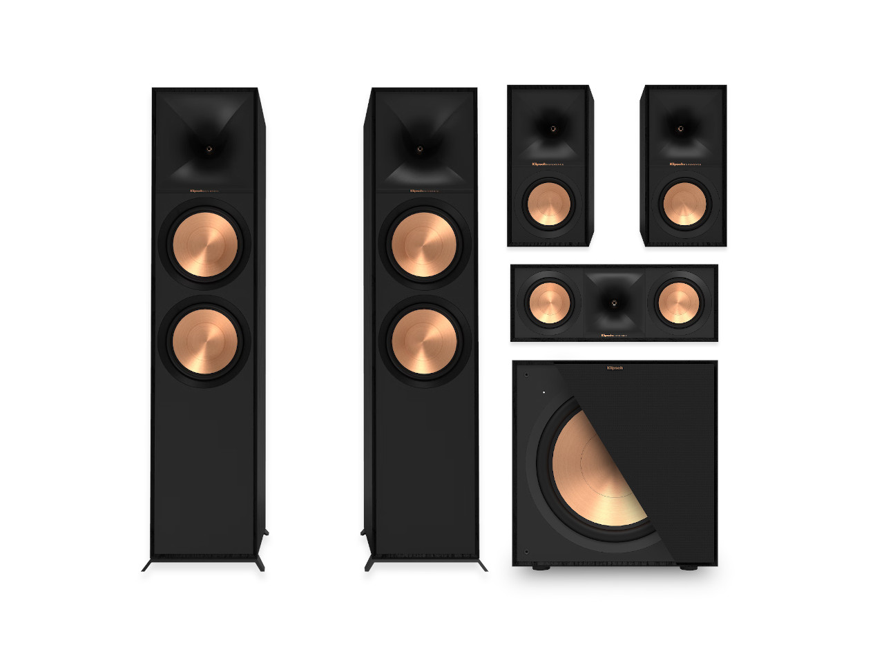 Standlautsprecher, HiFi-Lautsprecher, Schwarz, Kupfer-Draht, Mehrteiliges System