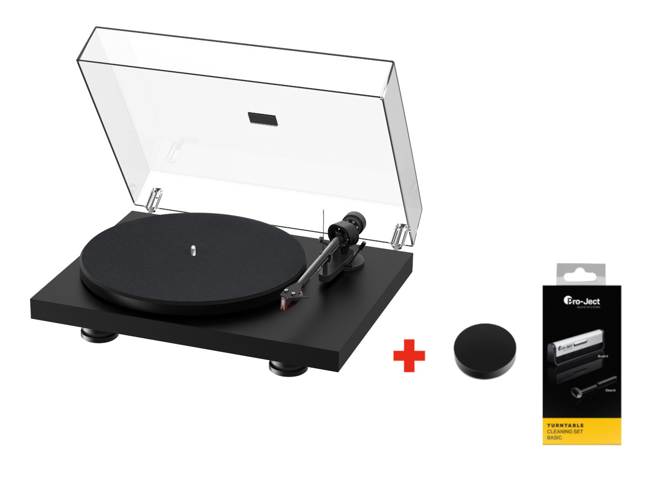 Plattenspieler, Turntable, Tonarm, Platte, Reinigungsset