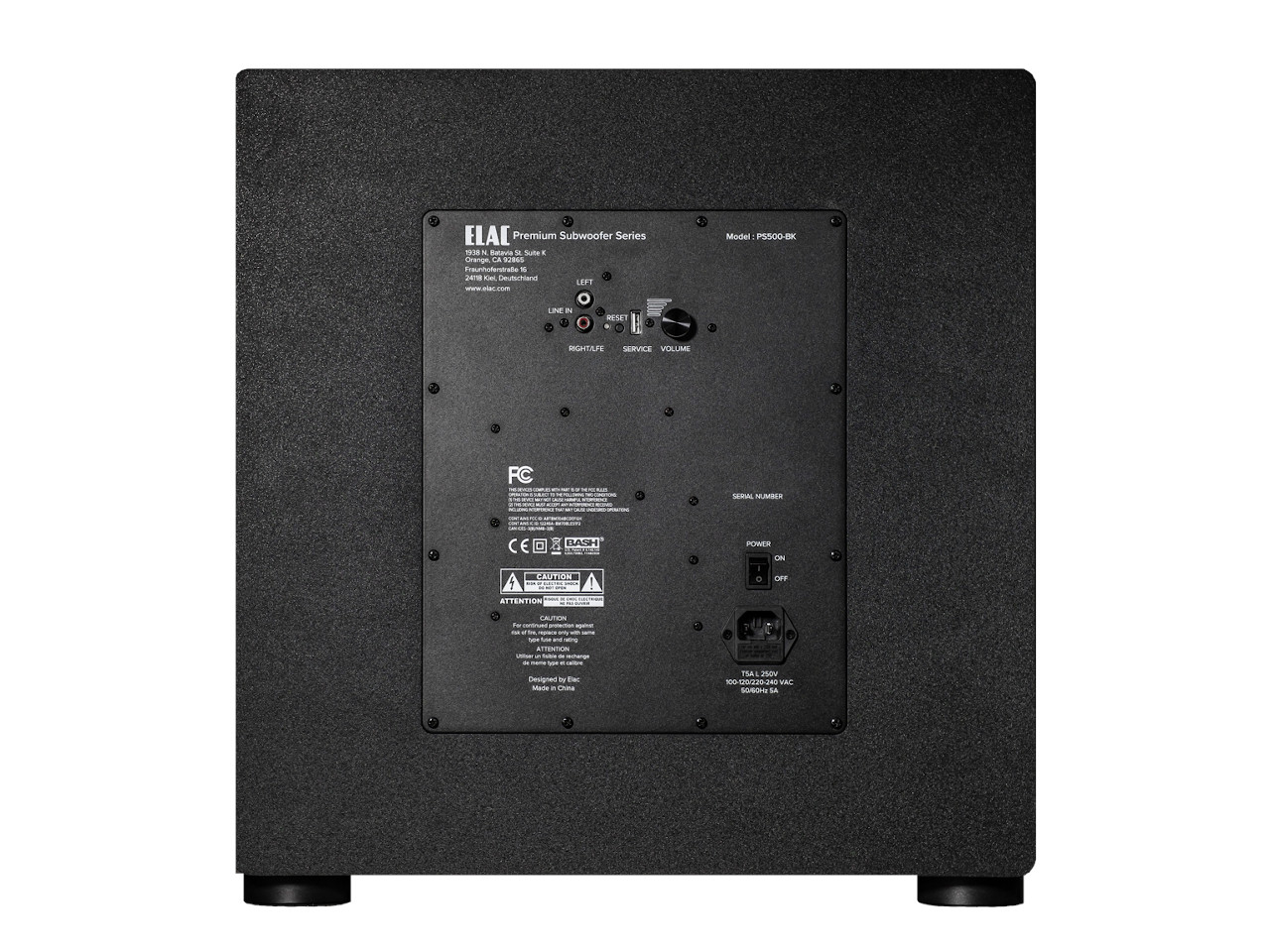 subwoofer, Lautsprecher, Rückseite, schwarz, Stereofrequenz