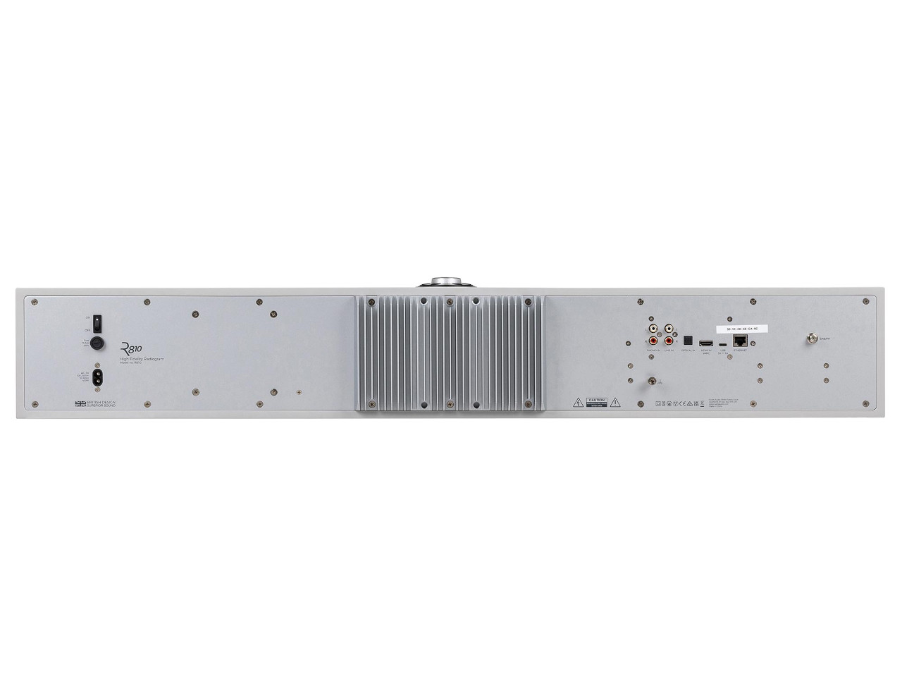 rack, rear panel, silber, anschlüsse, heizung