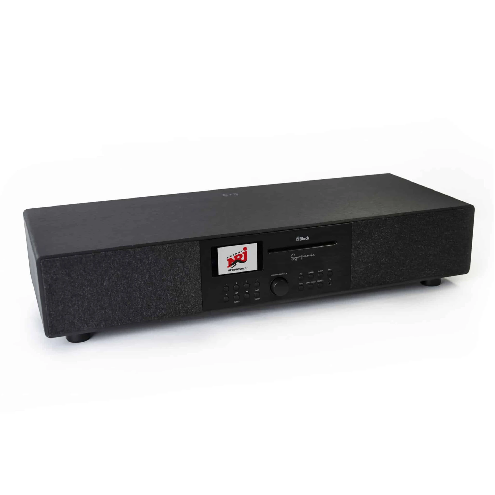 stereo receiver, heimkino, cd-player, schwarz, kompakt-verstärker