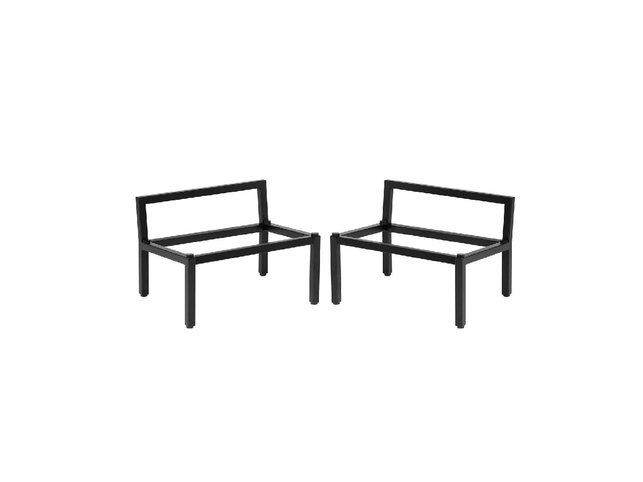 Sofa-Rahmen, Kaffeetisch-Rahmen, Metallrahmen, schwarzer Rahmen, modulare Sitzbank