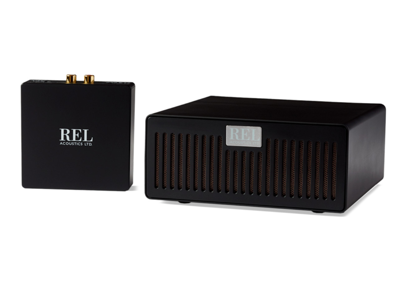 Mini-Verstärker, Audio-Verstärker, schwarz, Lüftungsgitter, REL ACOUSTICS