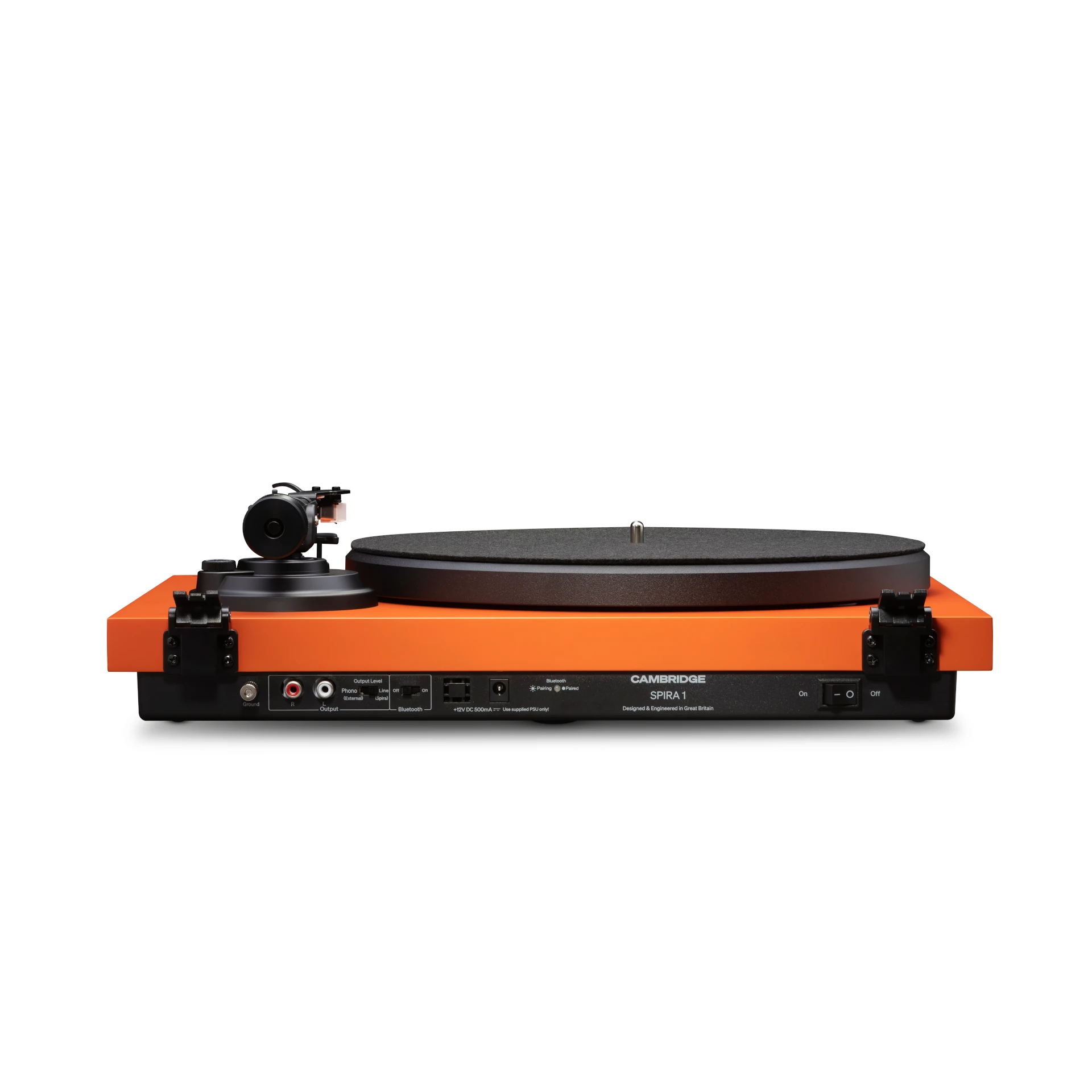 Plattenspieler, orangefarben, Bluetooth, Schallplatten-Spieler, RCA-Ausgang