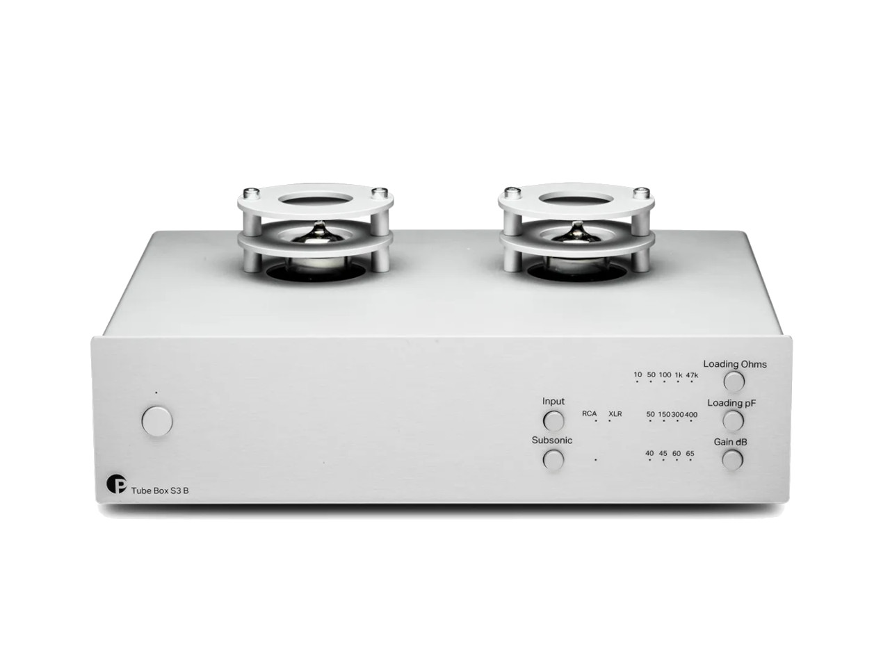 tubenverstärker, sStereo-gerät, Vakuumröhre, Doppelröhrenbuchsen, Silbernes Chassis