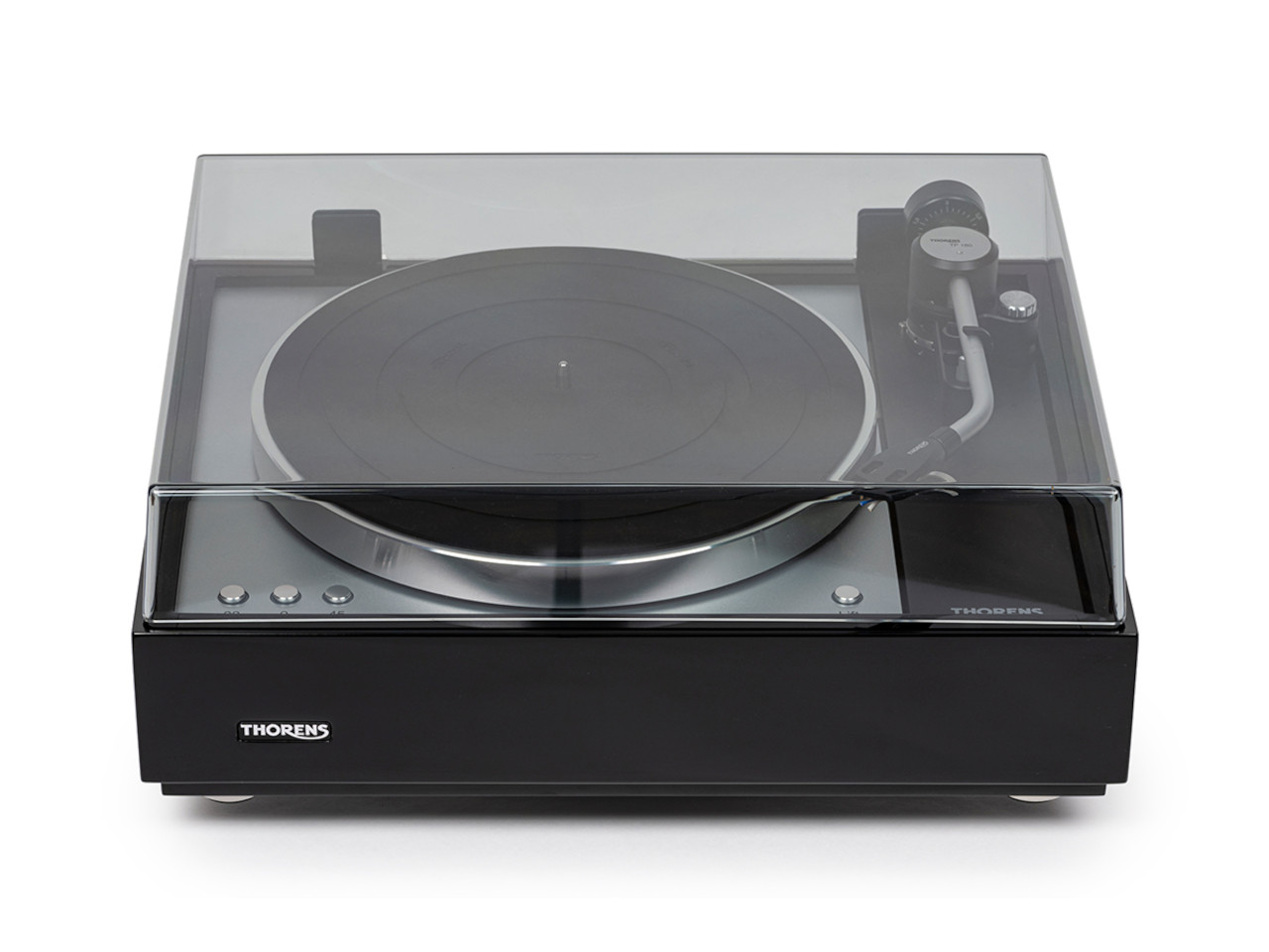 Plattenspieler, Turntable, Schwarz, Glasabdeckung, THORENS