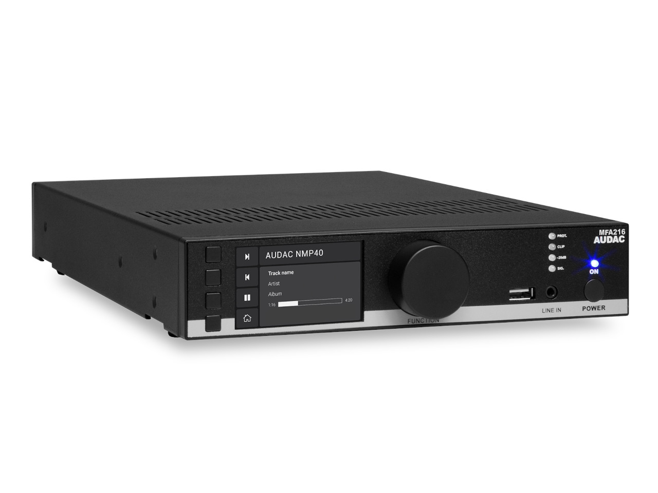 rack-mountable, audiophile-player, digital-audio, front-panel, usb-port