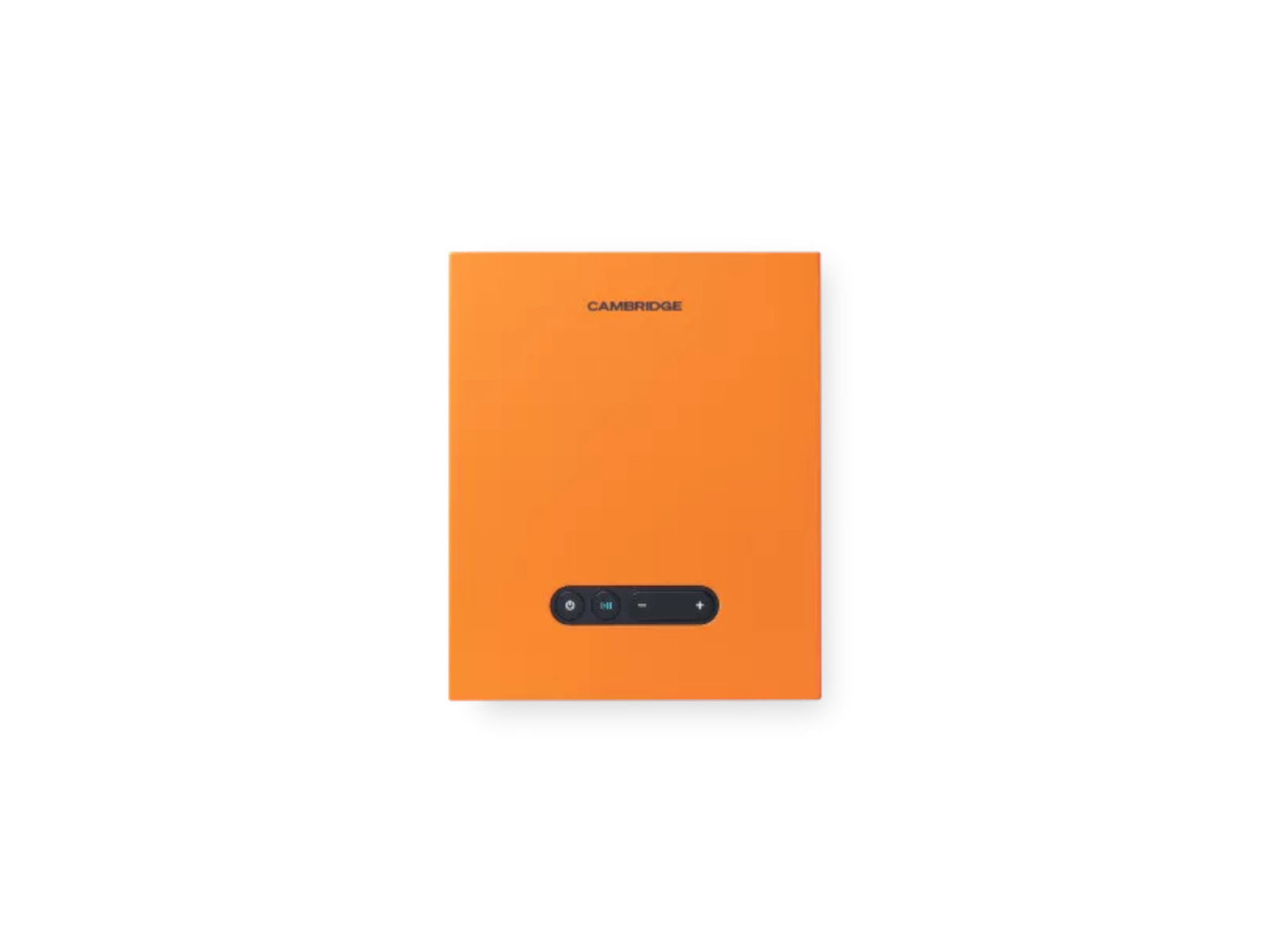 orange box, booklet, cambridge, bluetooth speaker, control panel