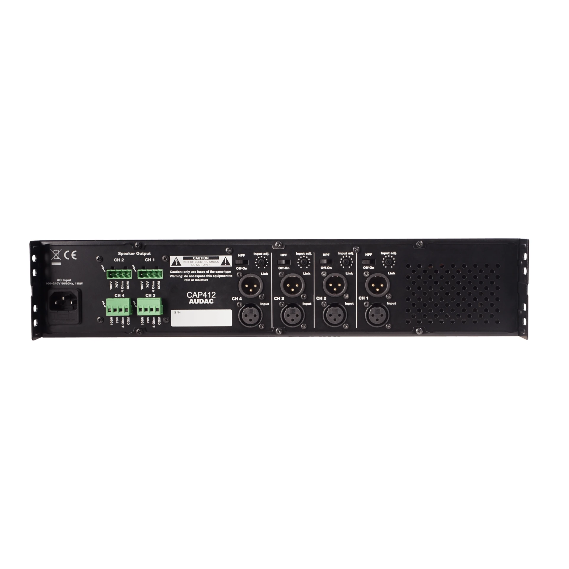 rack-montage, Audio-DAC, DIN-Stecker, Multi-Kanal, Netzteil