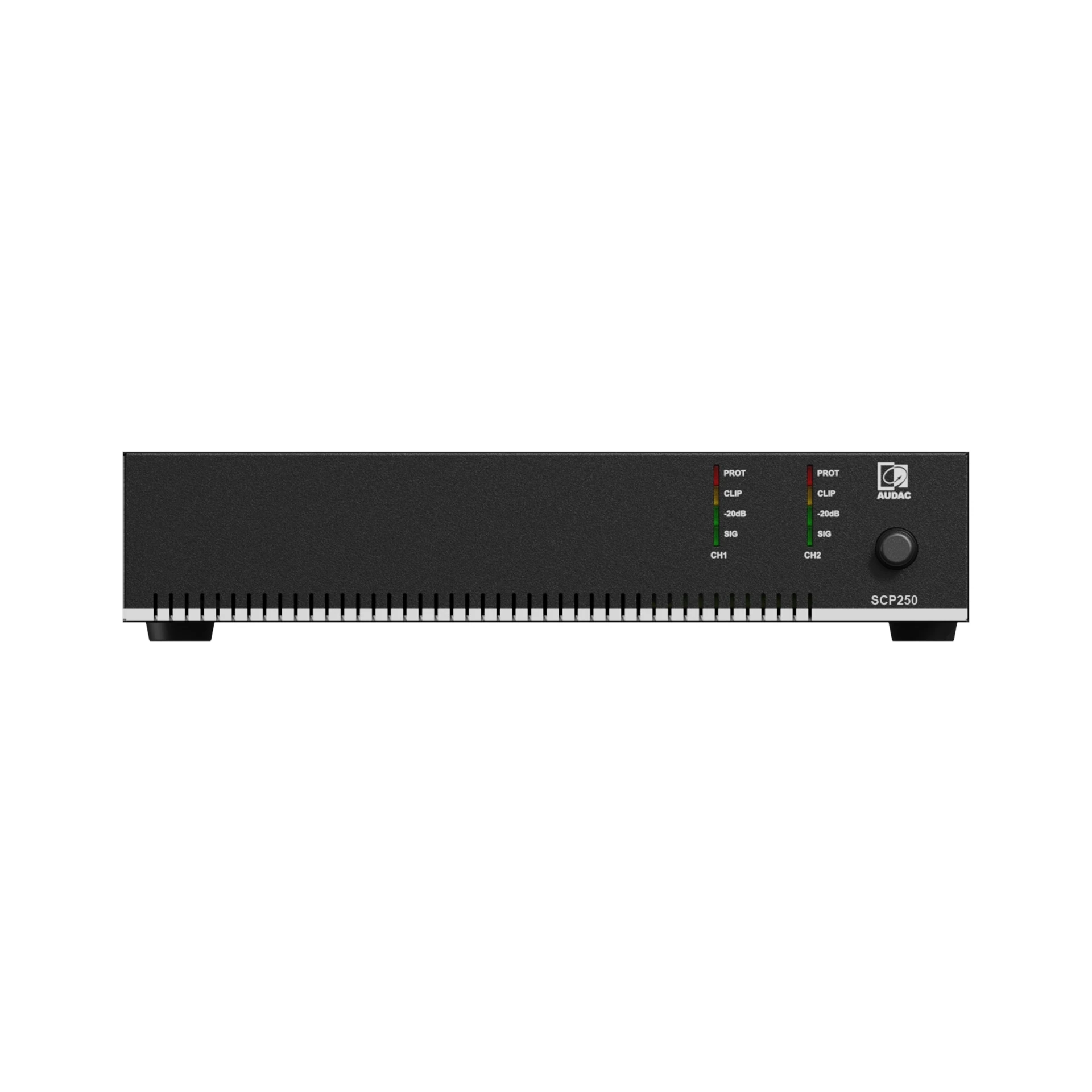 Audio-processor, Rackmount, Front-panel, LED indicators, SCP250