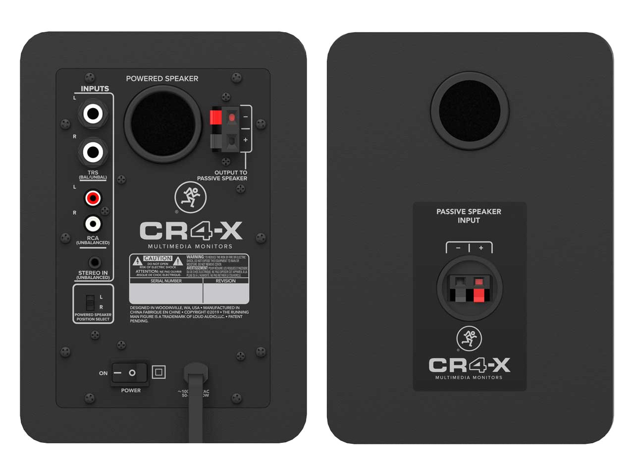 Multimedia-Monitor, Lautsprecher, Eingänge, RCA, Passiver Lautsprecher-Eingang