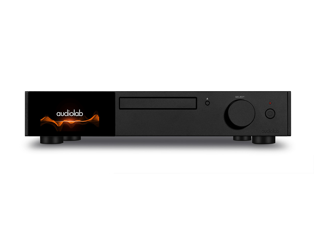 audiolab, stereo-empfänger, Verstärker, schwarz, Vorderseite